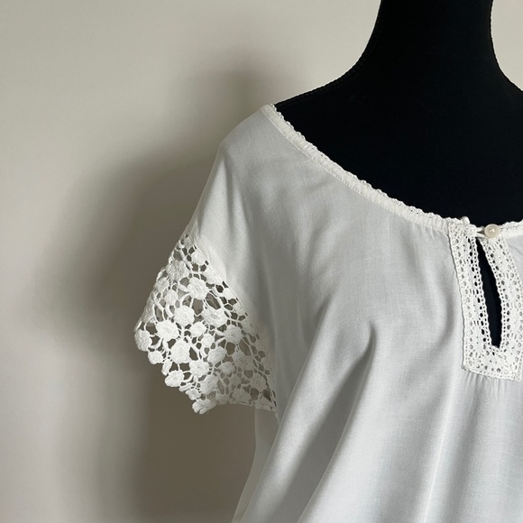 Vintage American Eagle Outfitters Top - Off White - Size M - Picture 5 of 15